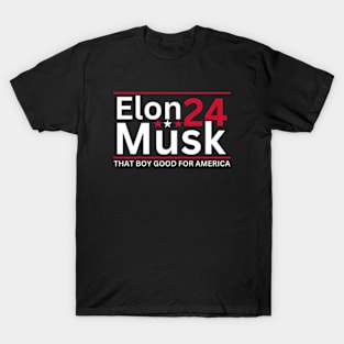 Elon Musk For President trump 2024 Election T-Shirt